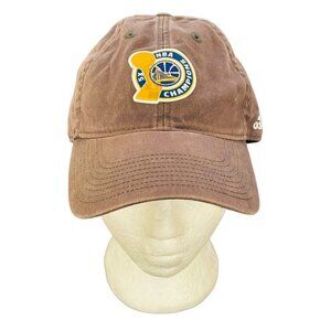 Adidas Cap Hat 2017 NBA Finals Champions Golden State Warriors Dark Brown Adjust